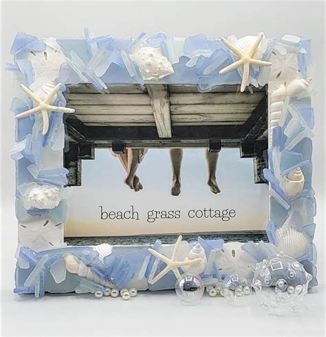 beach glass picture frames|beach picture frames wholesale.